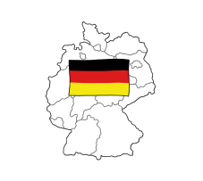 Eine Karte von Deutschland